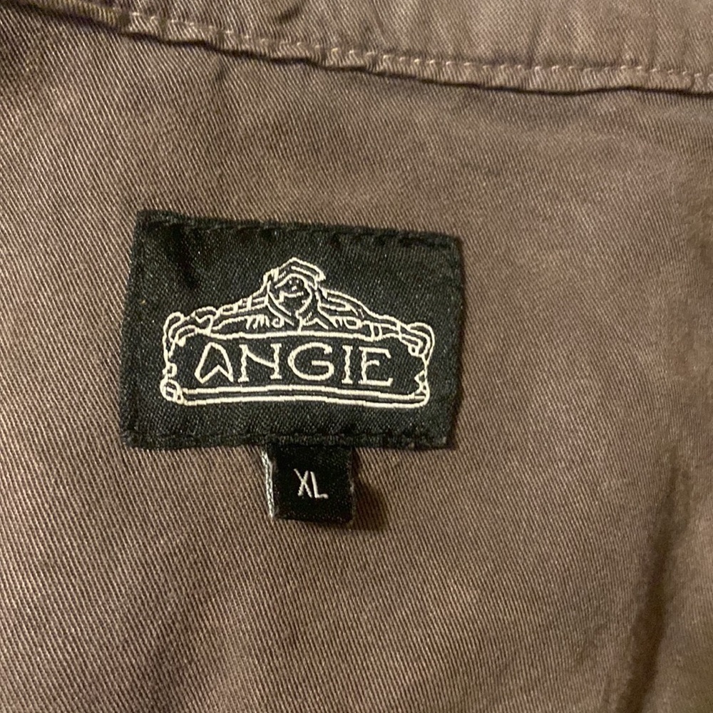 Dark dusty purple bomber jacket with hood - Picture 3 of 3